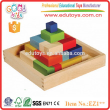 Eco-friendly Educational Wooden Blocks Toy Kids Créativité Puzzle